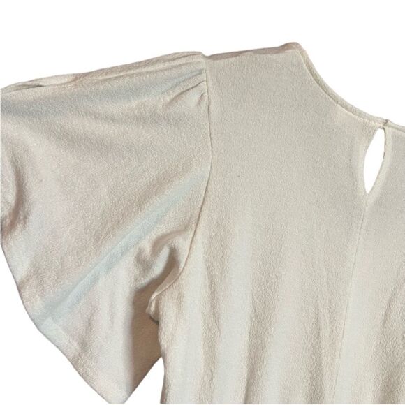 3 for $30! Alya short sleeve towel like material blouse - Picture 4 of 12